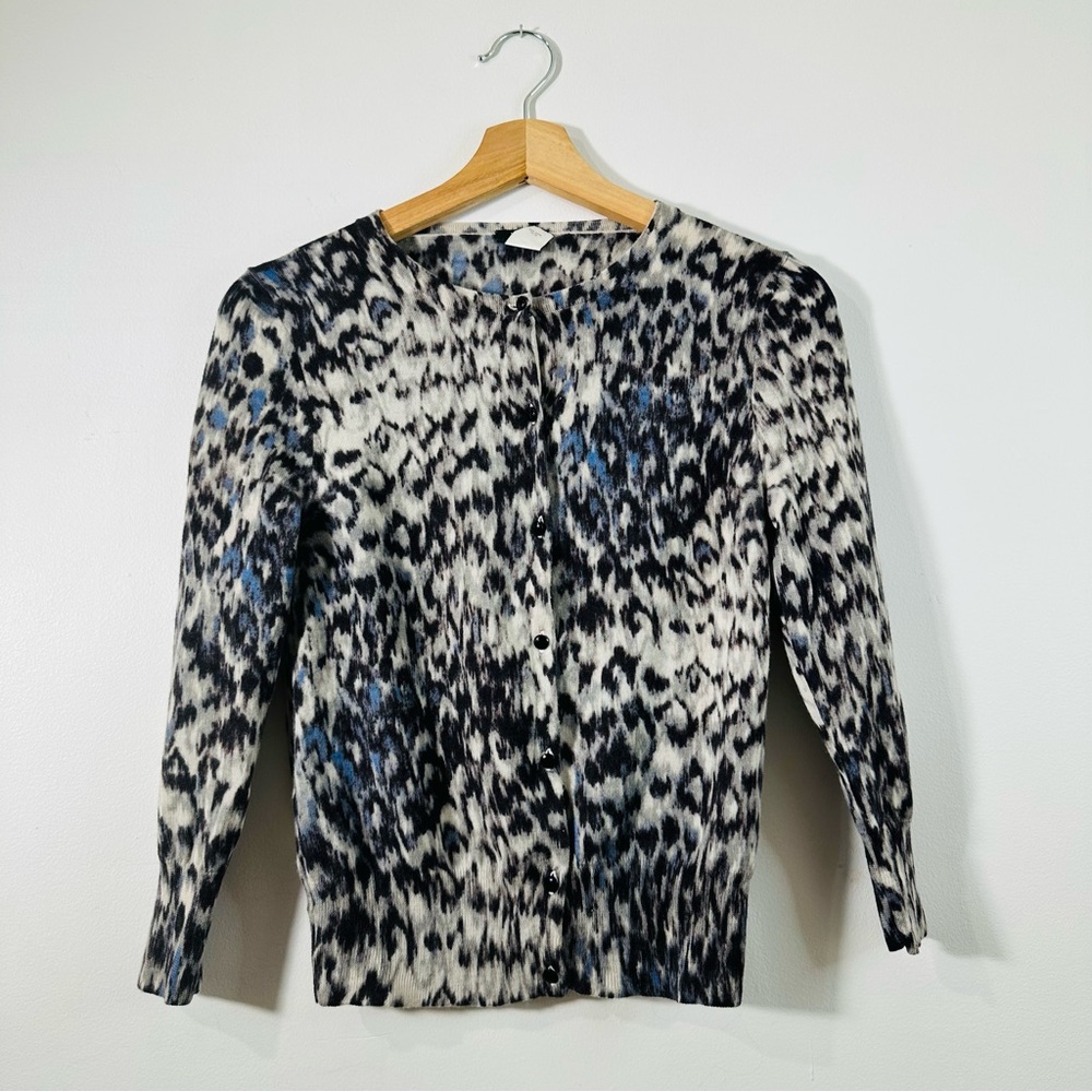 J. Crew 100% Merino Wool Cardigan Sweater SM Preppy Fall Collegiate Academia Y2K